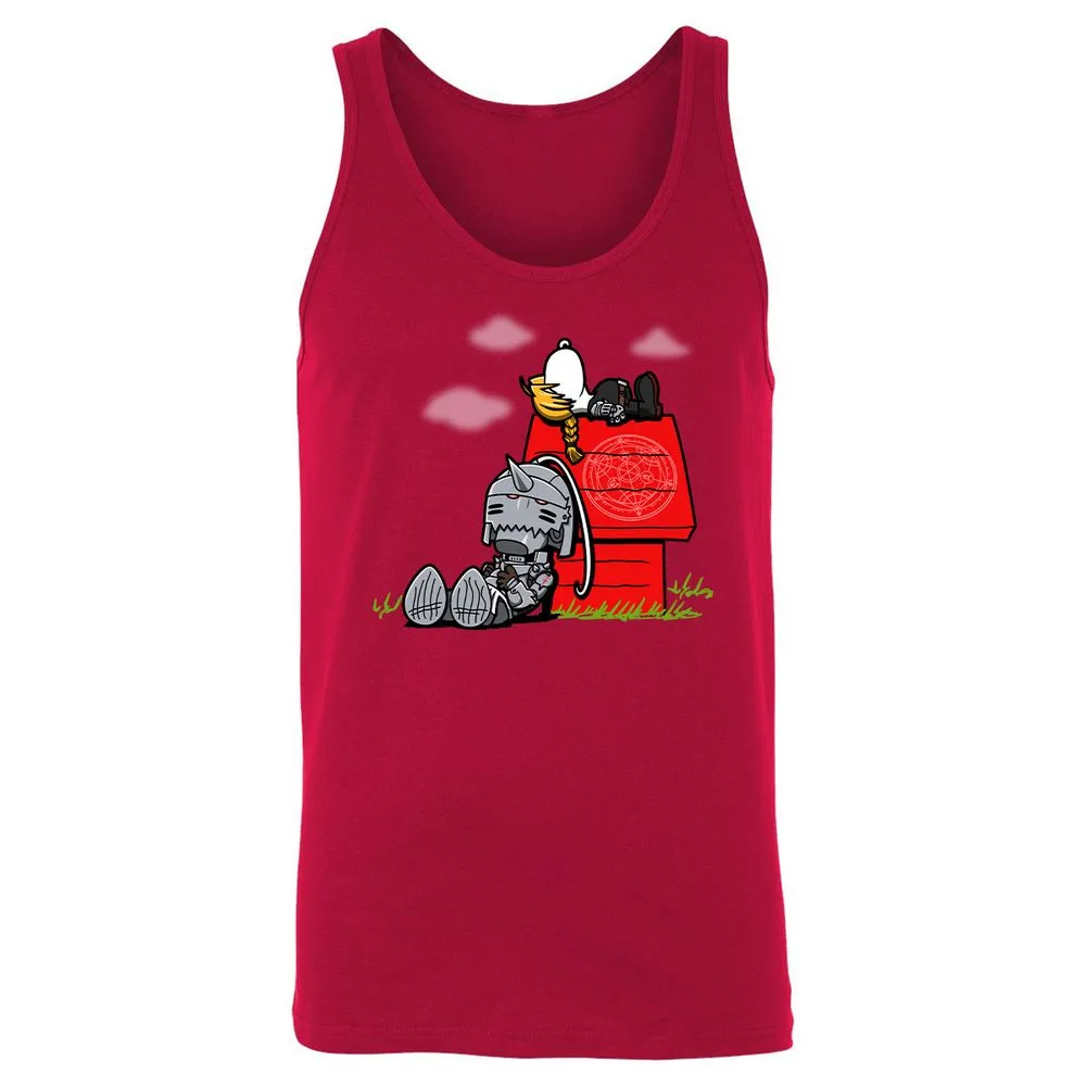 Unisex Jersey Tank - Y83L7DNK - Red - 11
