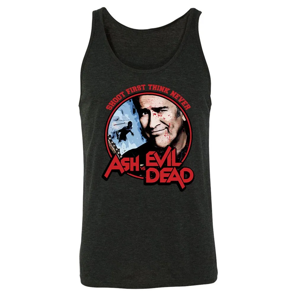 Unisex Jersey Tank - WZEJUVL9 - Charcoal Black Triblend - 5