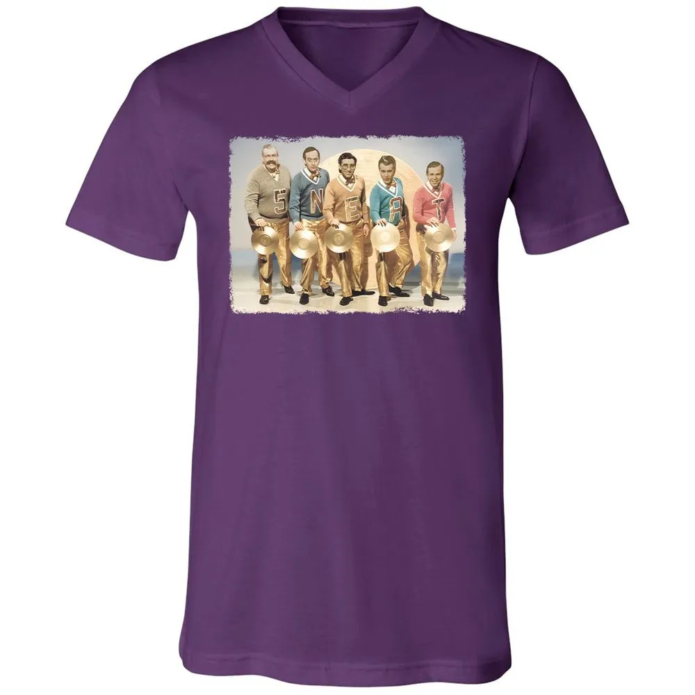 Unisex V-Neck T-Shirt - CCT5EZXX - Team Purple - 2