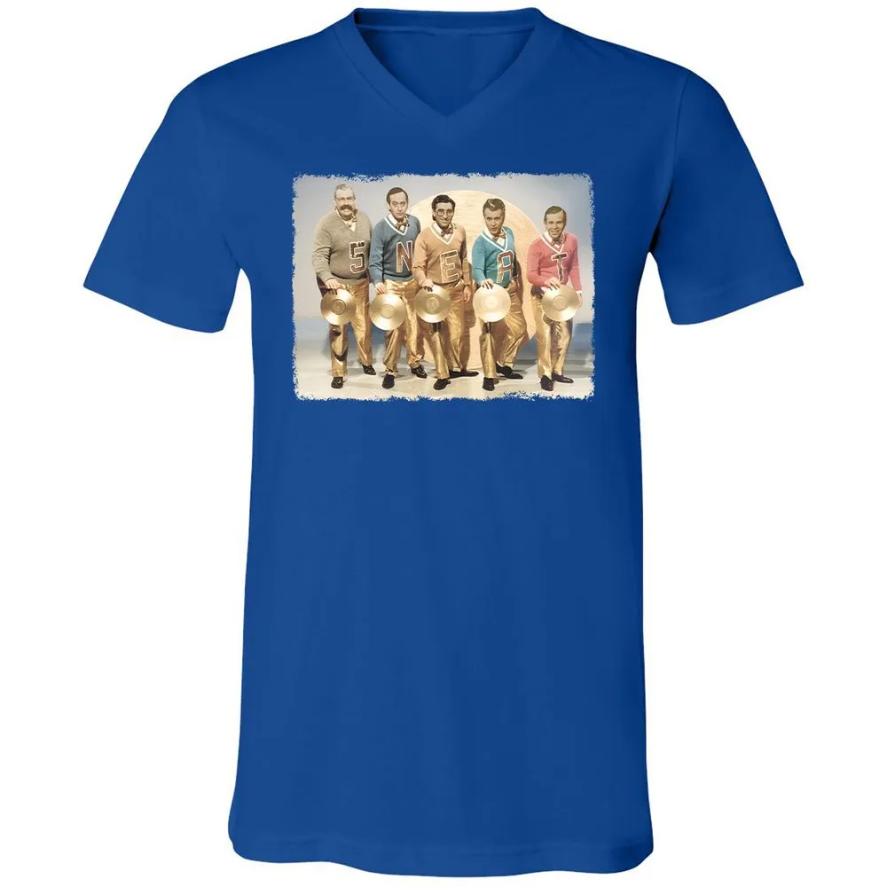 Unisex V-Neck T-Shirt - CCT5EZXX - True Royal - 4