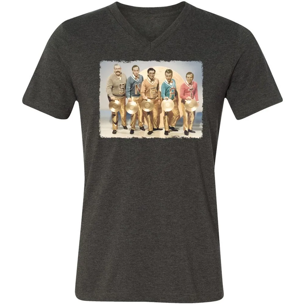 Unisex V-Neck T-Shirt - CCT5EZXX - Dark Grey Heather - 8