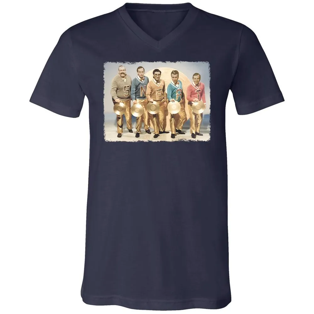 Unisex V-Neck T-Shirt - CCT5EZXX - Navy - 9