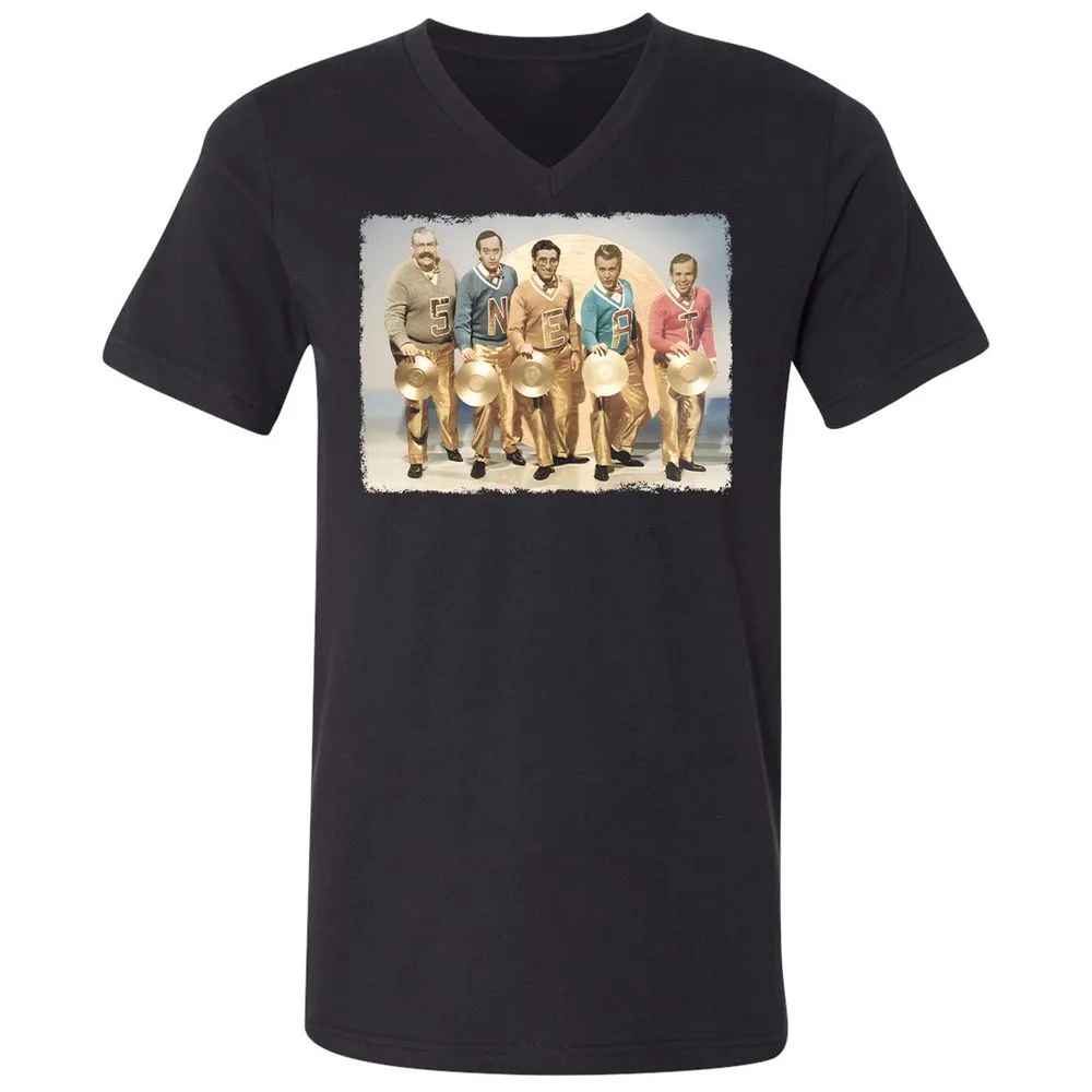 Unisex V-Neck T-Shirt - CCT5EZXX - Black - 16