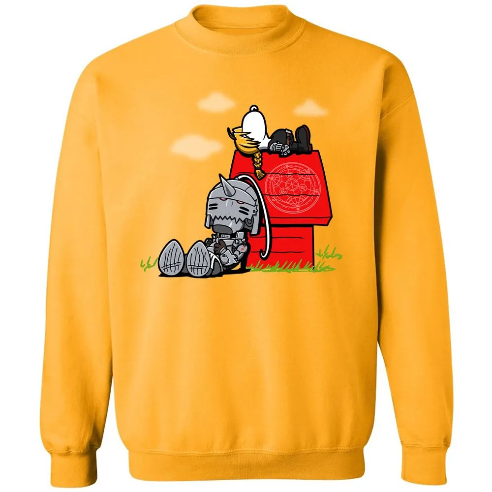 Classic Unisex Sweatshirt - ZV859MNW - Gold - 11