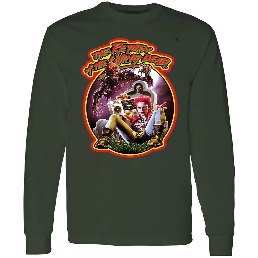 Long Sleeve T-Shirt - Q6SLMM2L - Forest Green - 8