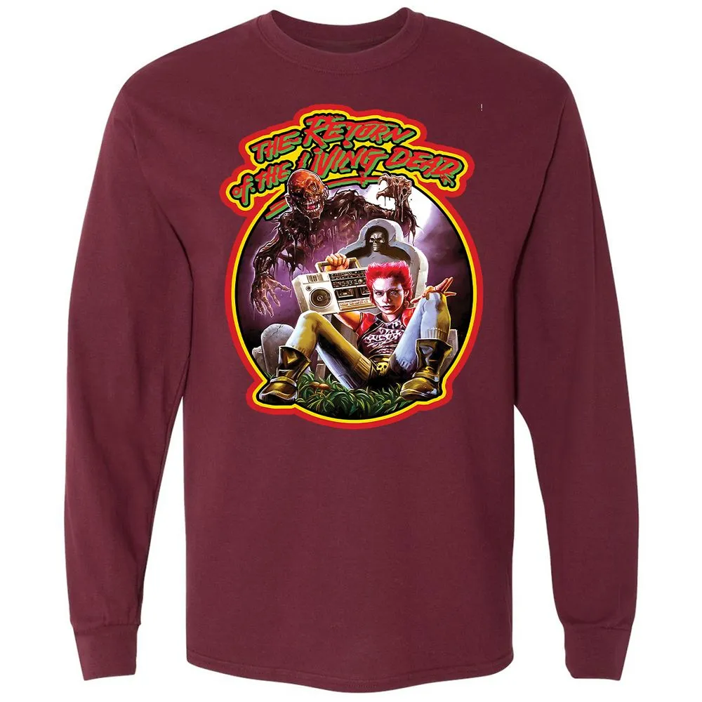 Long Sleeve T-Shirt - Q6SLMM2L - Maroon - 11