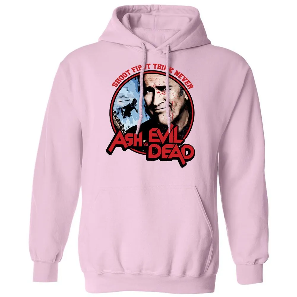 Classic Unisex Hoodie - RMQL9XHW - Light Pink - 3