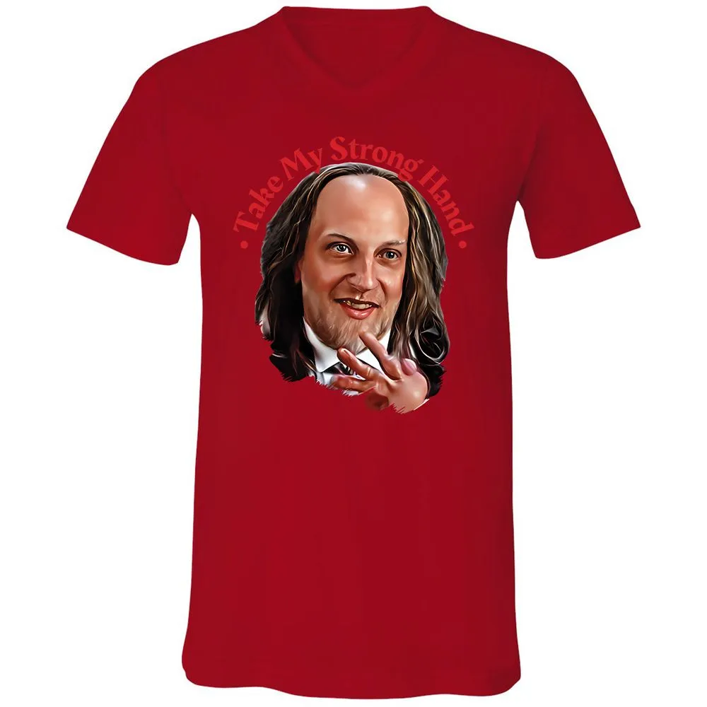 Unisex V-Neck T-Shirt - S5E9PSAM - Red - 3