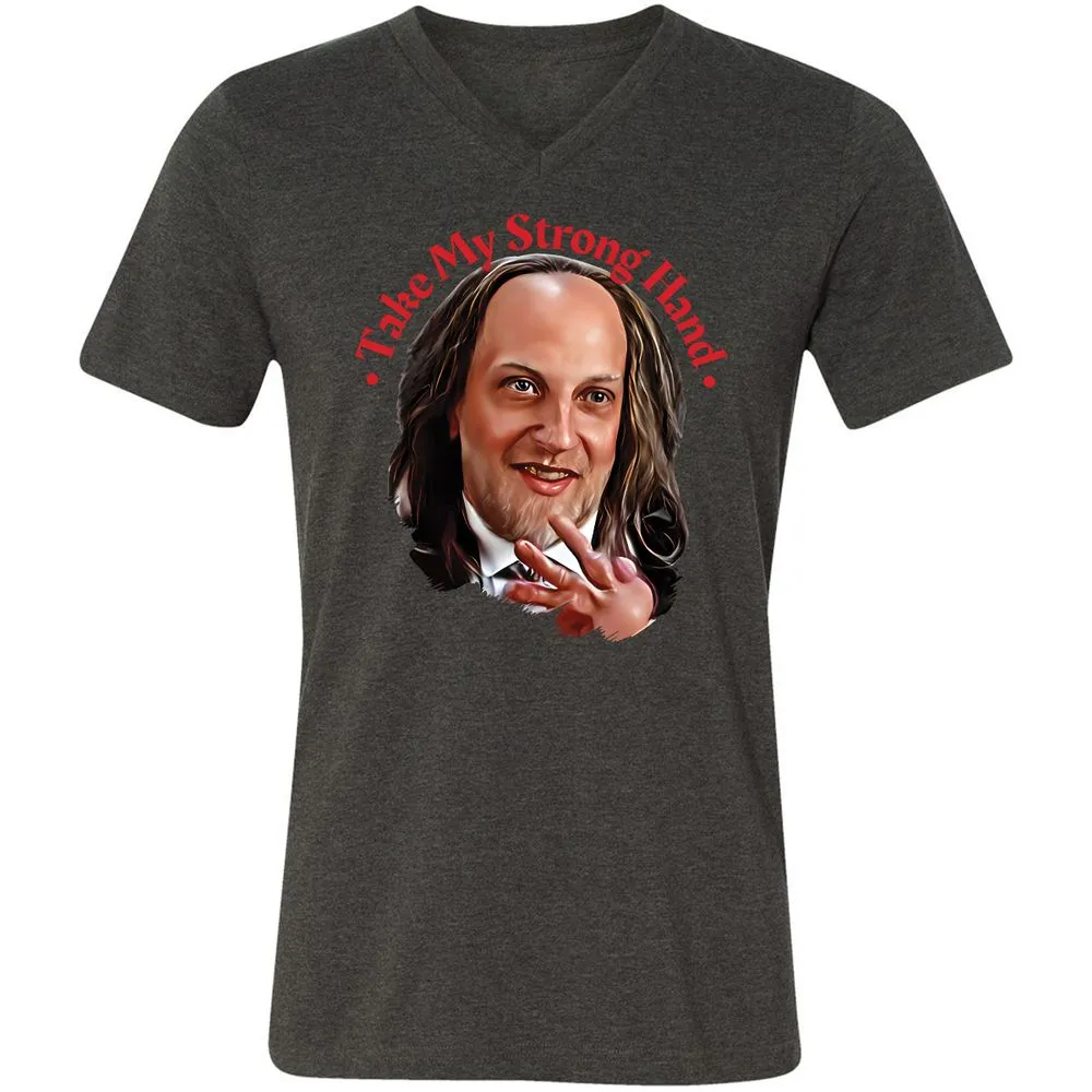 Unisex V-Neck T-Shirt - S5E9PSAM - Dark Grey Heather - 8