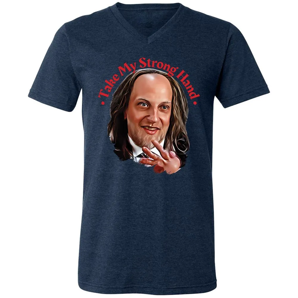 Unisex V-Neck T-Shirt - S5E9PSAM - Heather Navy - 15