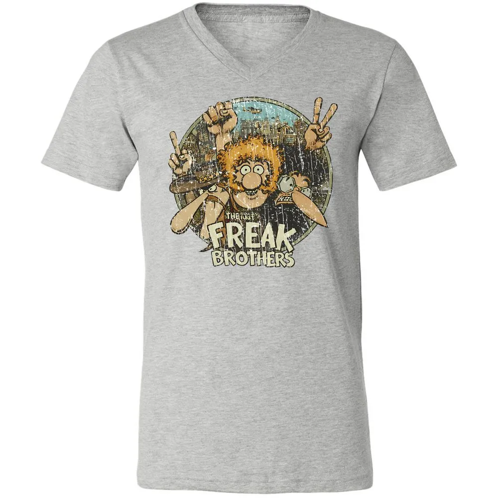 Unisex V-Neck T-Shirt - 2R6W39PV - Athletic Heather - 7
