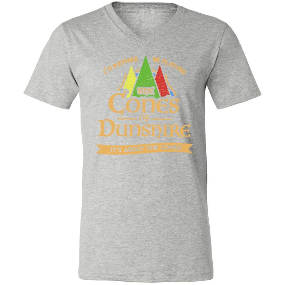 Unisex V-Neck T-Shirt - Y1JNAW6H - Athletic Heather - 7
