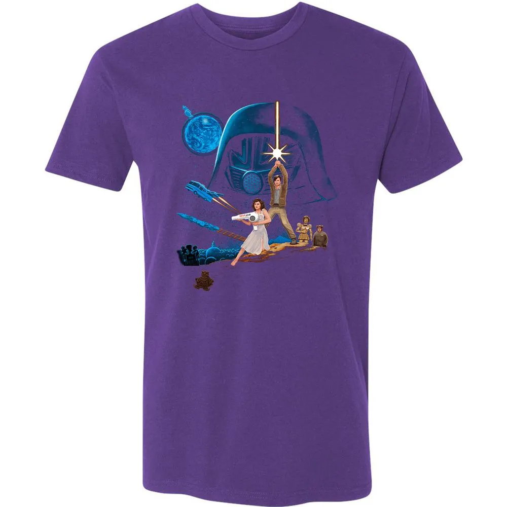 Premium Unisex T-Shirt - TL46C9VN - Purple Rush - 7
