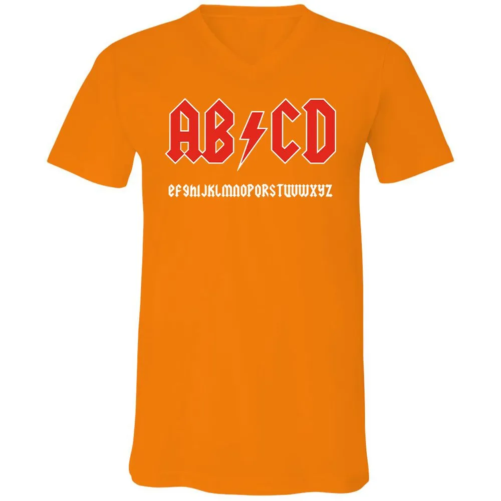 Unisex V-Neck T-Shirt - JTD8LHAL - Orange - 11