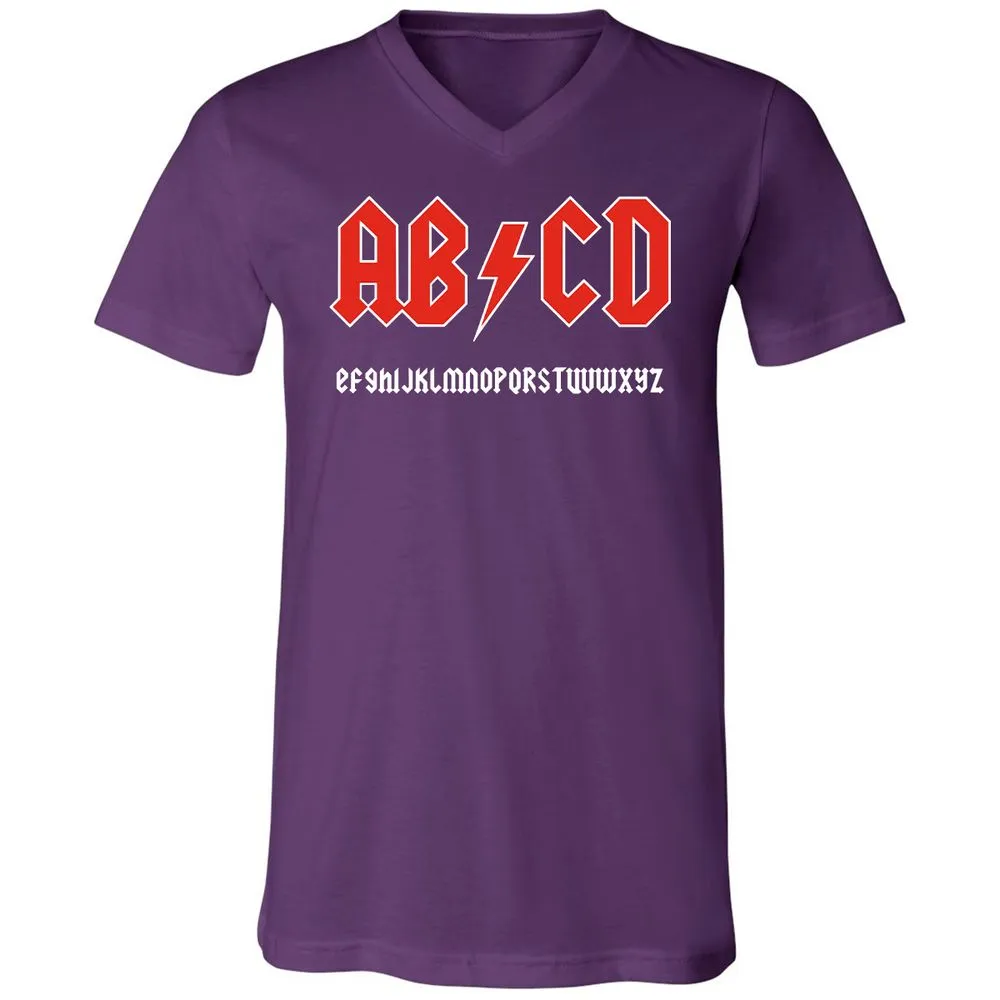 Unisex V-Neck T-Shirt - JTD8LHAL - Team Purple - 9