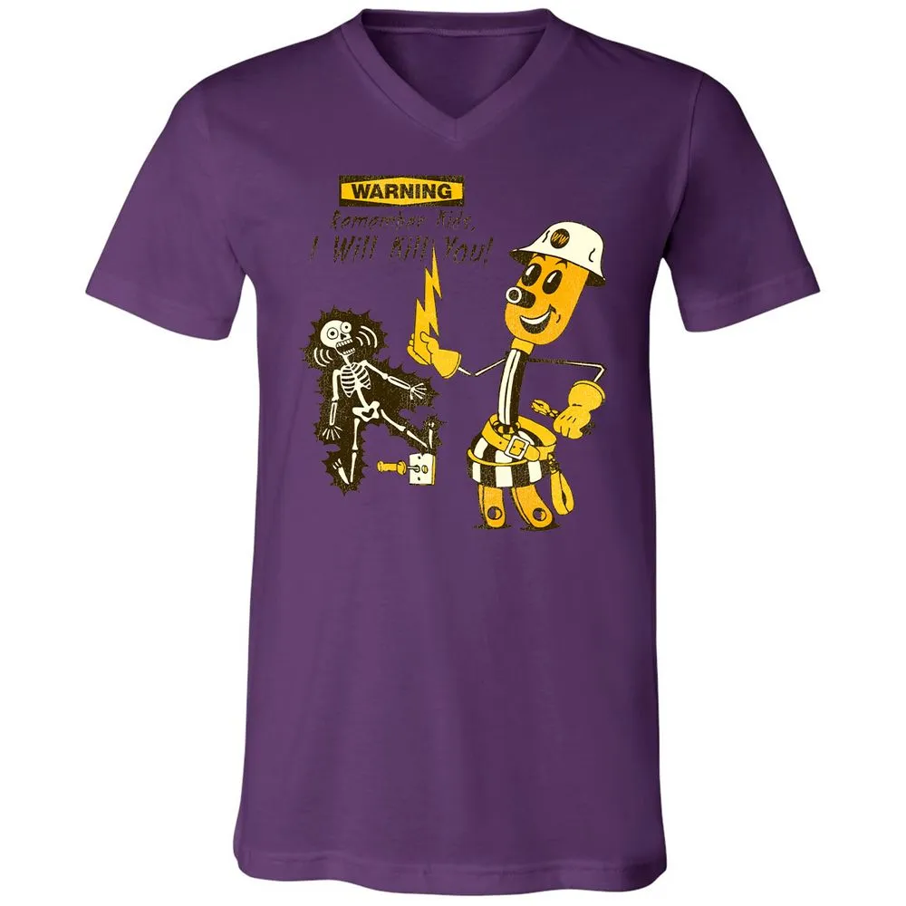 Unisex V-Neck T-Shirt - 14R78S83 - Team Purple - 2