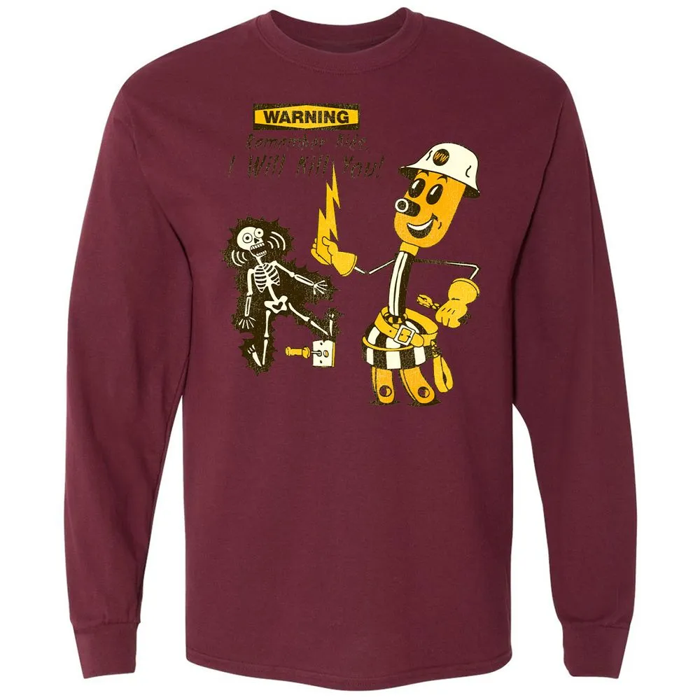 Long Sleeve T-Shirt - CX9RW1SA - Maroon - 11