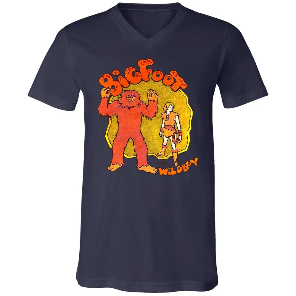 Unisex V-Neck T-Shirt - UPVK9KW6 - Navy - 9
