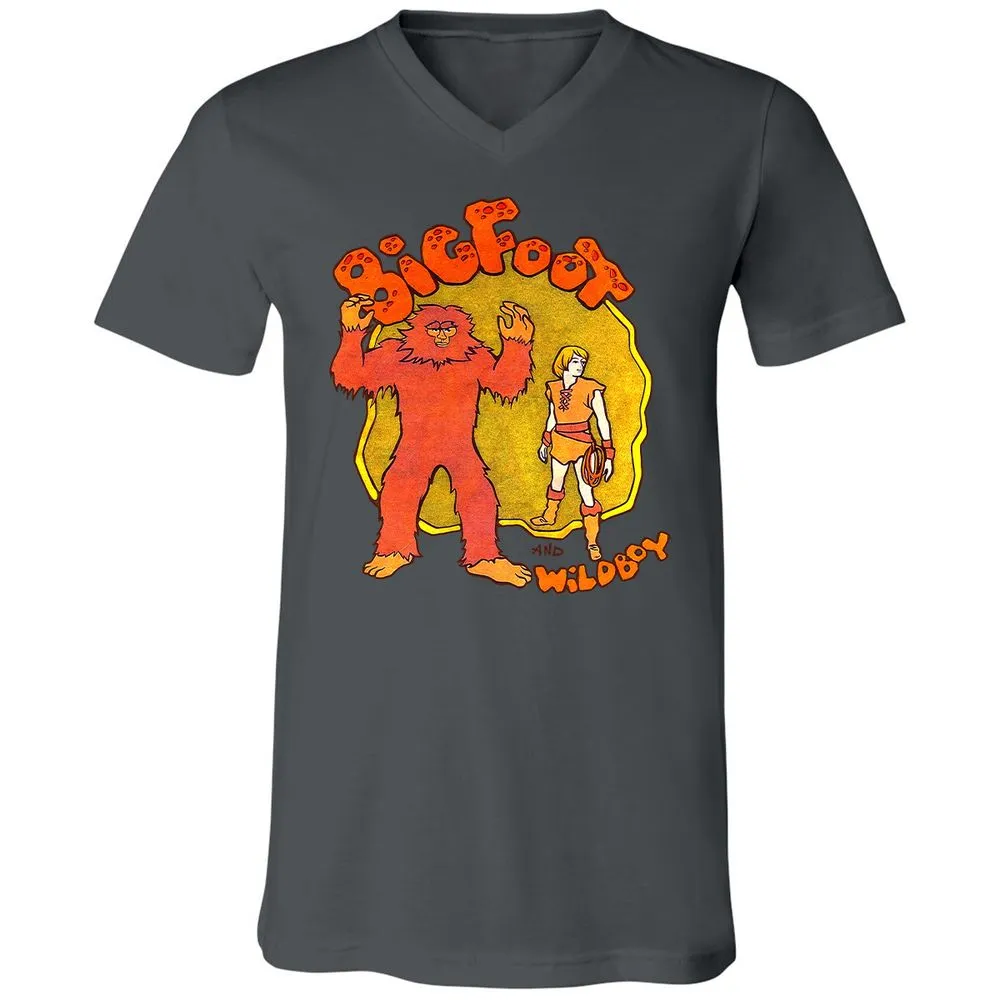 Unisex V-Neck T-Shirt - UPVK9KW6 - Asphalt - 12