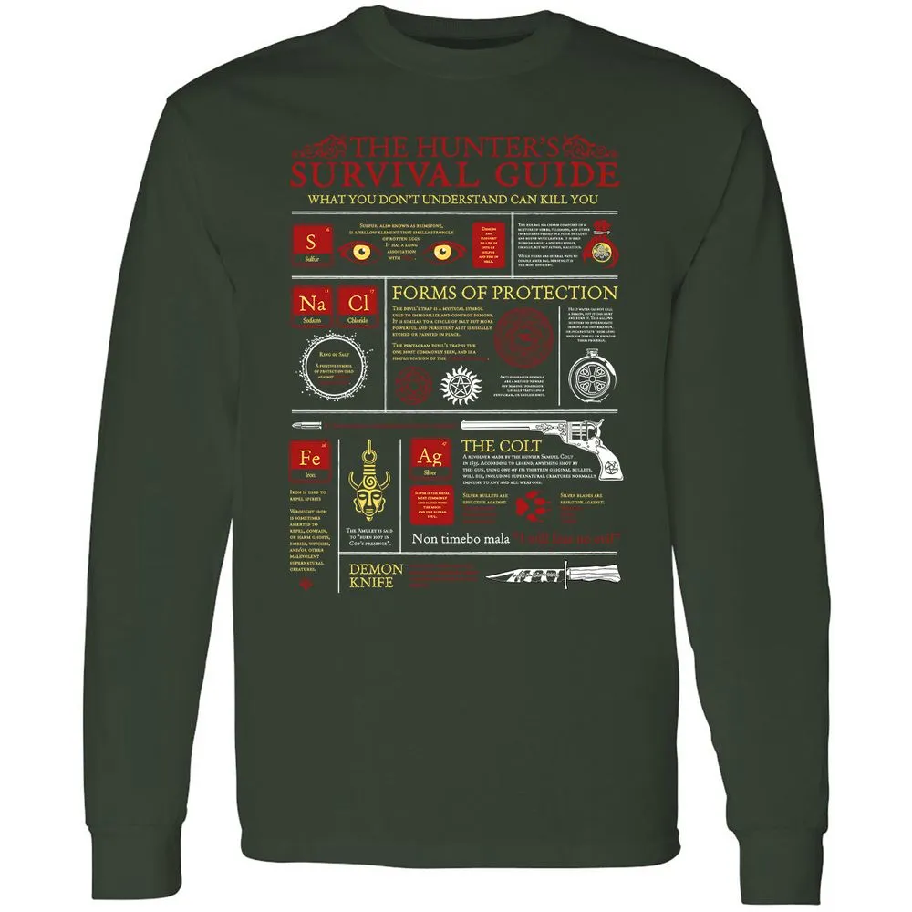 Long Sleeve T-Shirt - 74P9ET9K - Forest Green - 4