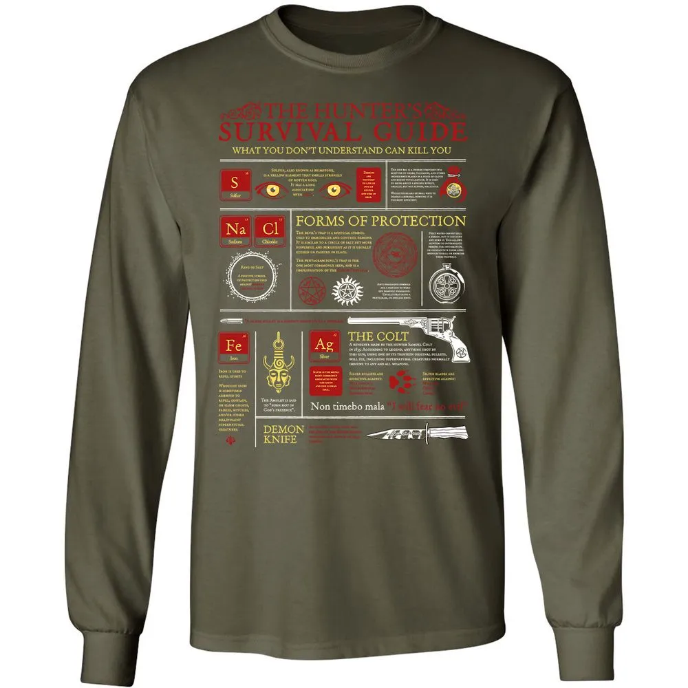 Long Sleeve T-Shirt - 74P9ET9K - Military Green - 16