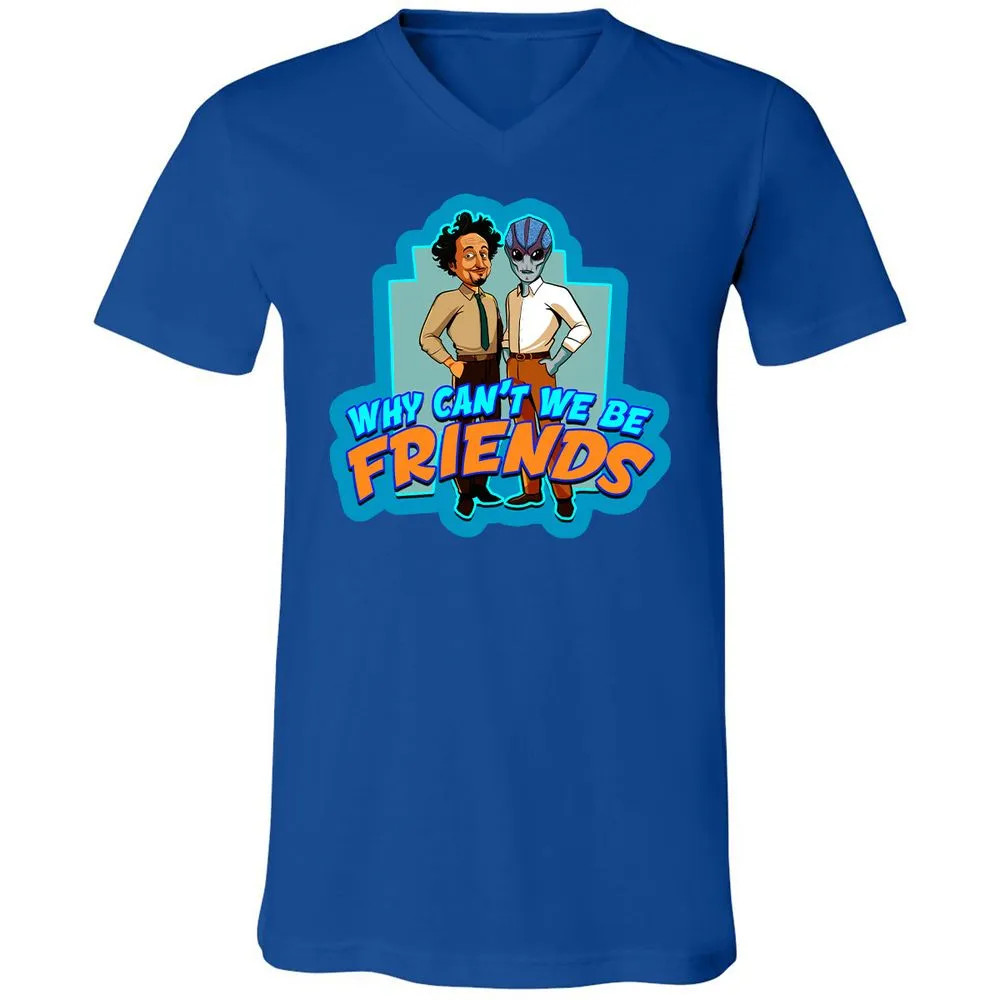 Unisex V-Neck T-Shirt - K378NJXT - True Royal - 4