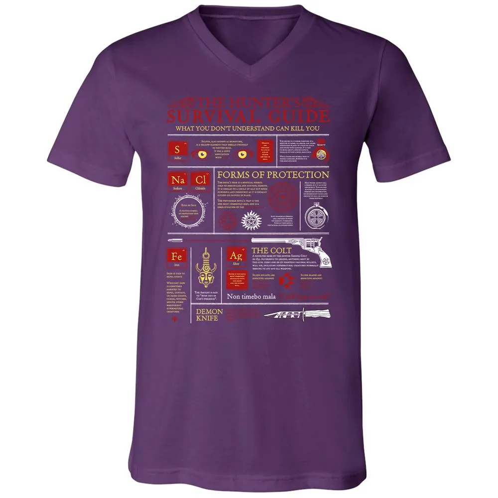 Unisex V-Neck T-Shirt - MCZ8GJCT - Team Purple - 9