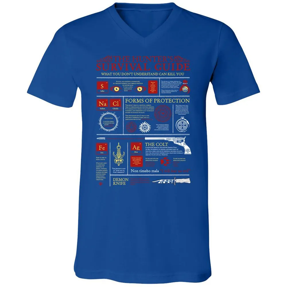 Unisex V-Neck T-Shirt - MCZ8GJCT - True Royal - 4