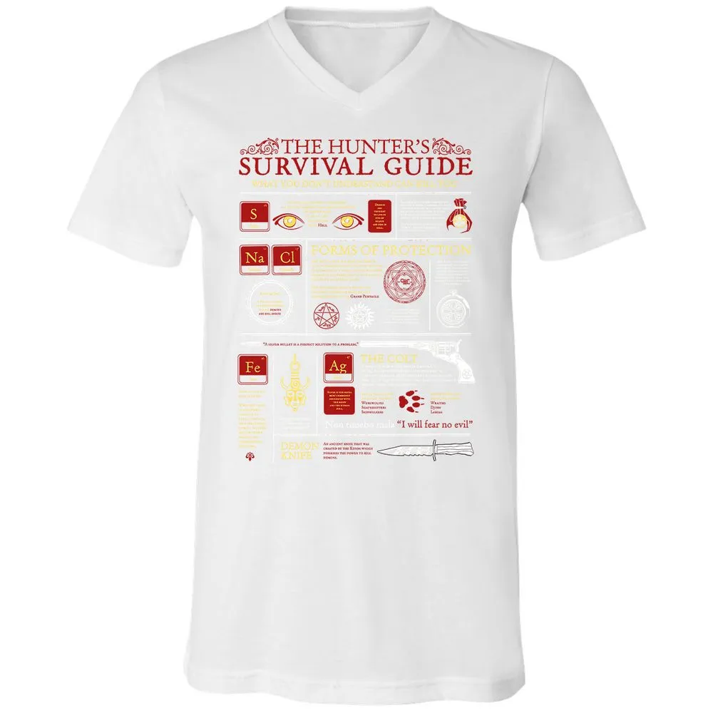 Unisex V-Neck T-Shirt - MCZ8GJCT - White - 5