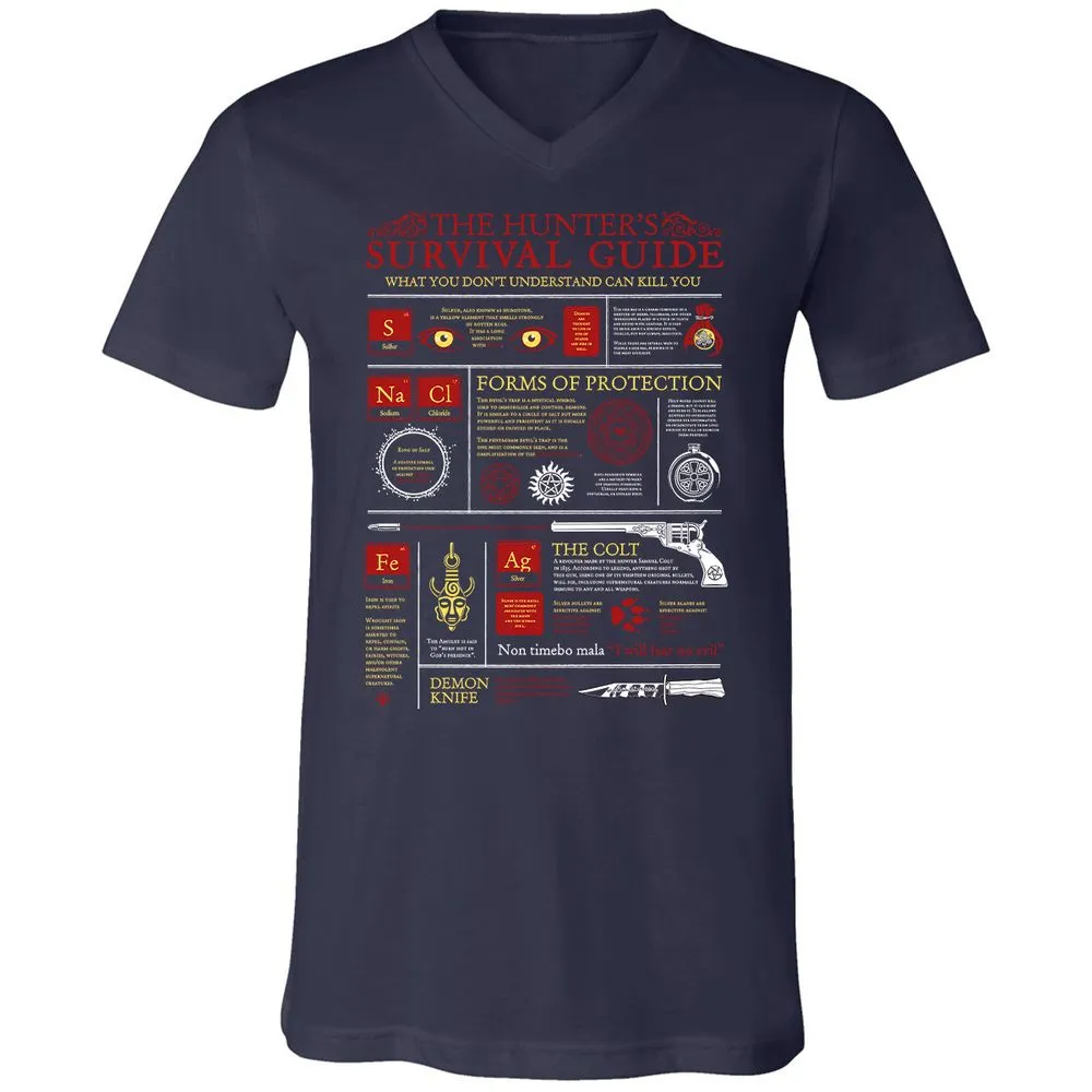 Unisex V-Neck T-Shirt - MCZ8GJCT - Navy - 2