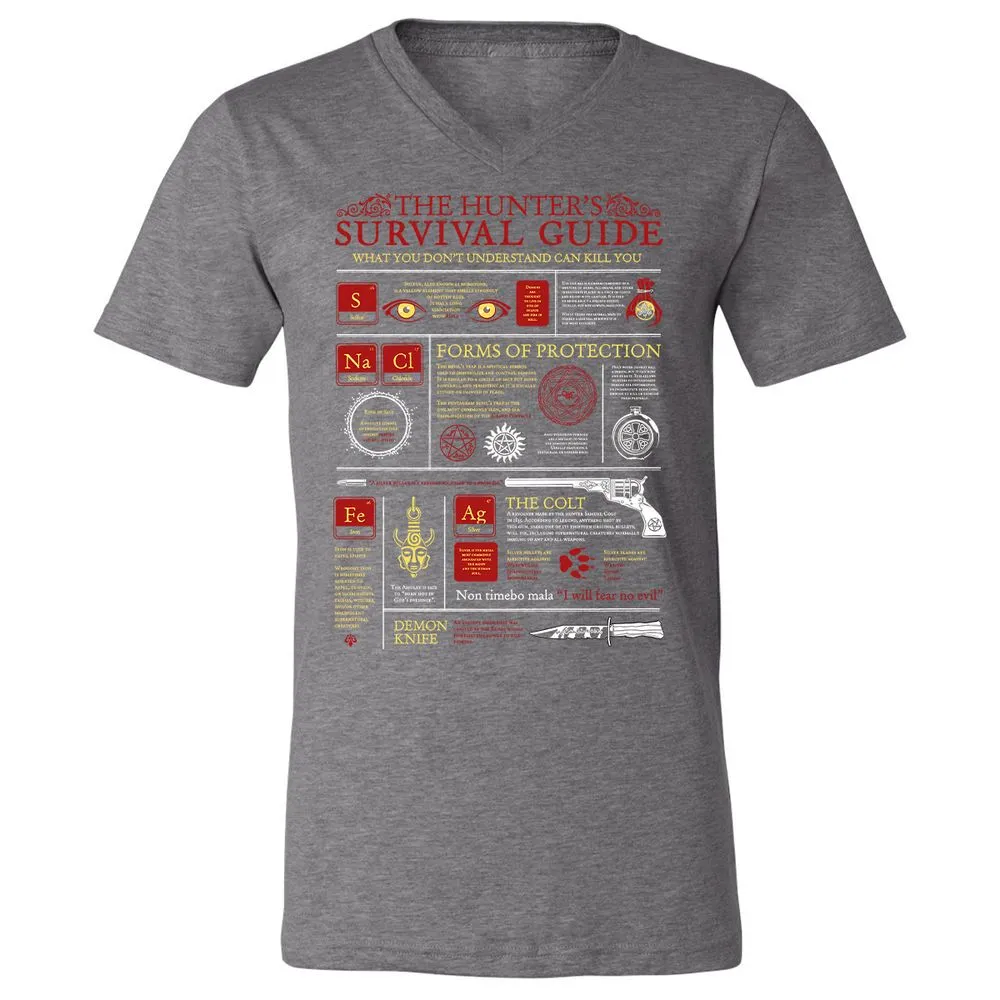 Unisex V-Neck T-Shirt - MCZ8GJCT - Deep Heather - 13