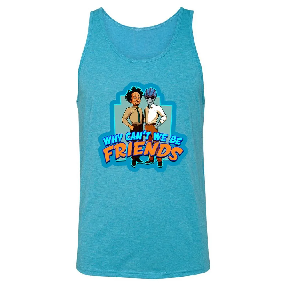 Unisex Jersey Tank - FUGSD9L1 - Aqua Triblend - 3
