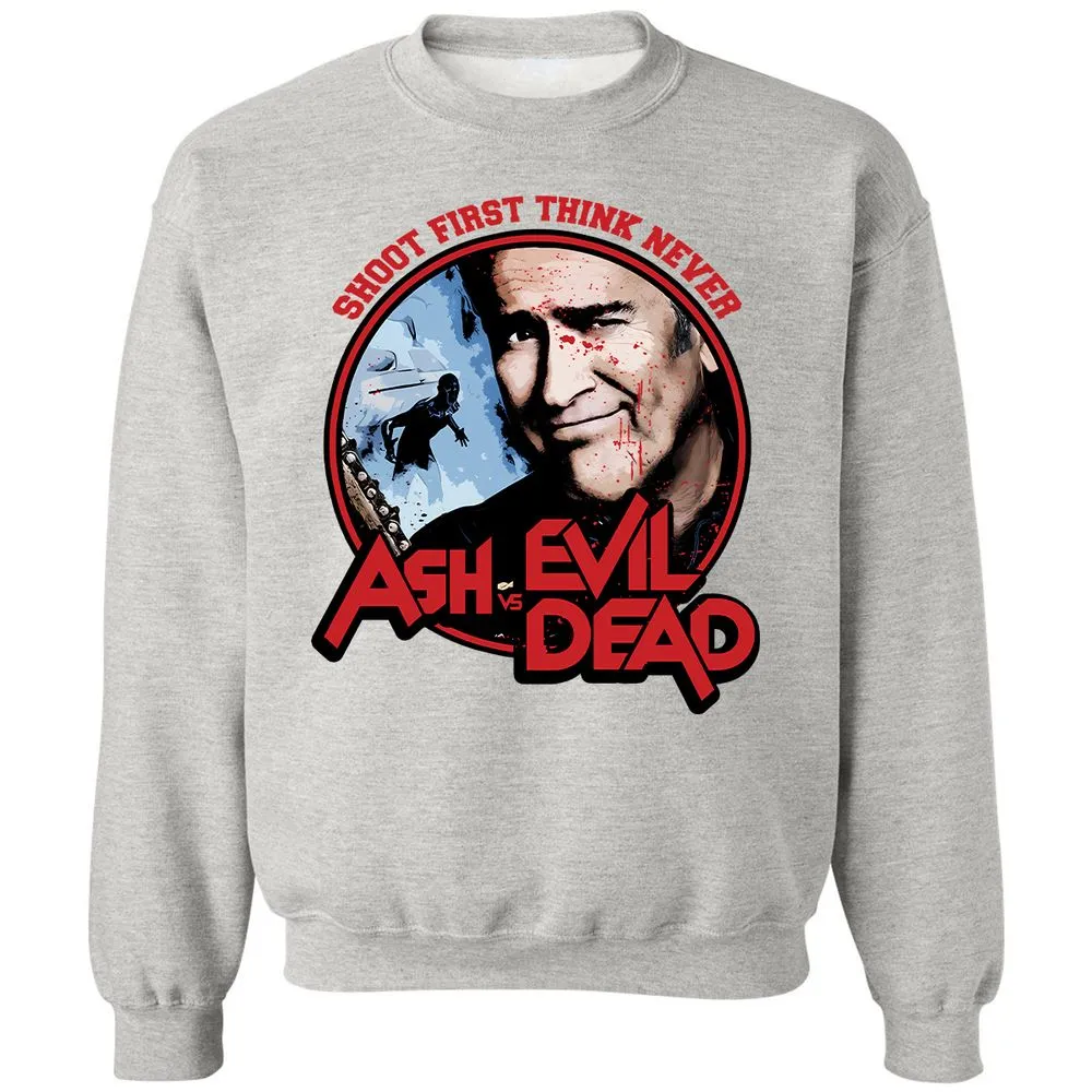 Classic Unisex Sweatshirt - ZSSGZFMV - Ash - 2