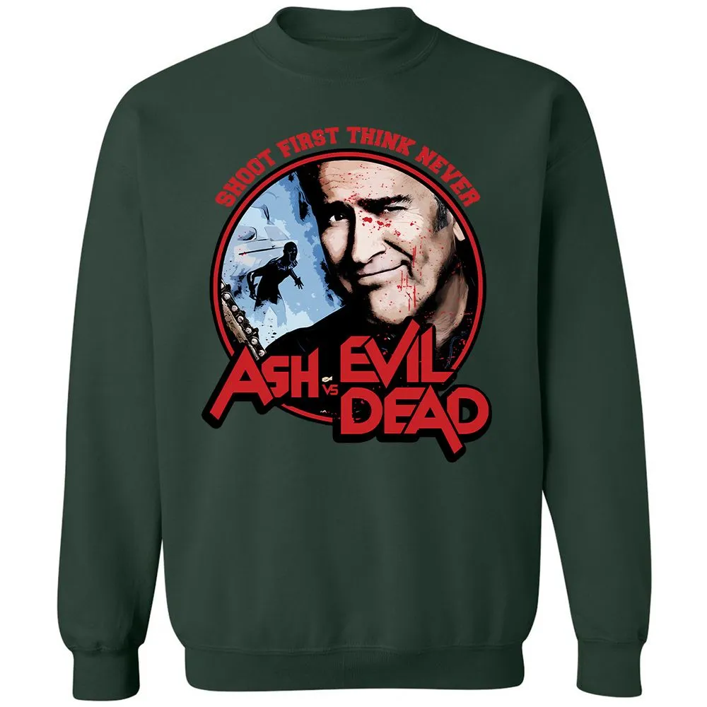 Classic Unisex Sweatshirt - ZSSGZFMV - Forest Green - 4