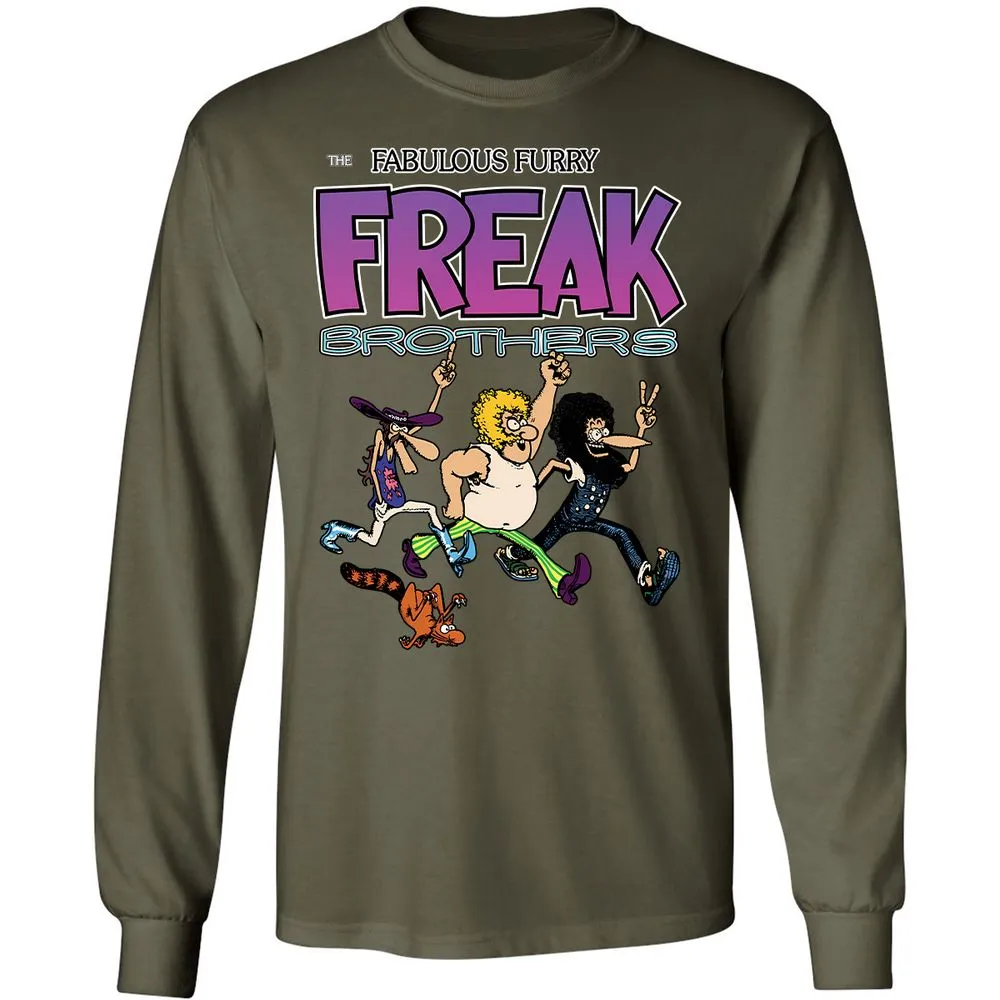 Long Sleeve T-Shirt - CS8YEQKJ - Military Green - 7