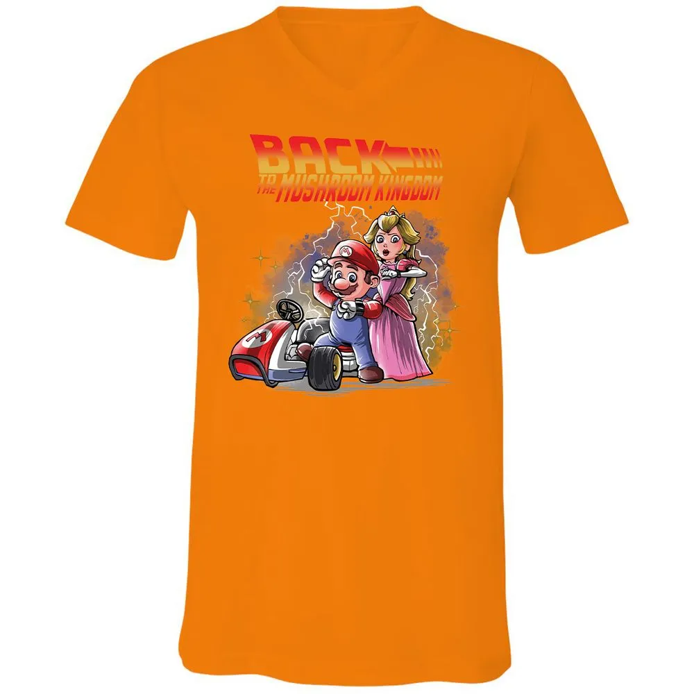 Unisex V-Neck T-Shirt - ZHLR68JK - Orange - 11