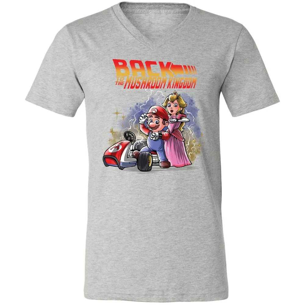 Unisex V-Neck T-Shirt - ZHLR68JK - Athletic Heather - 7