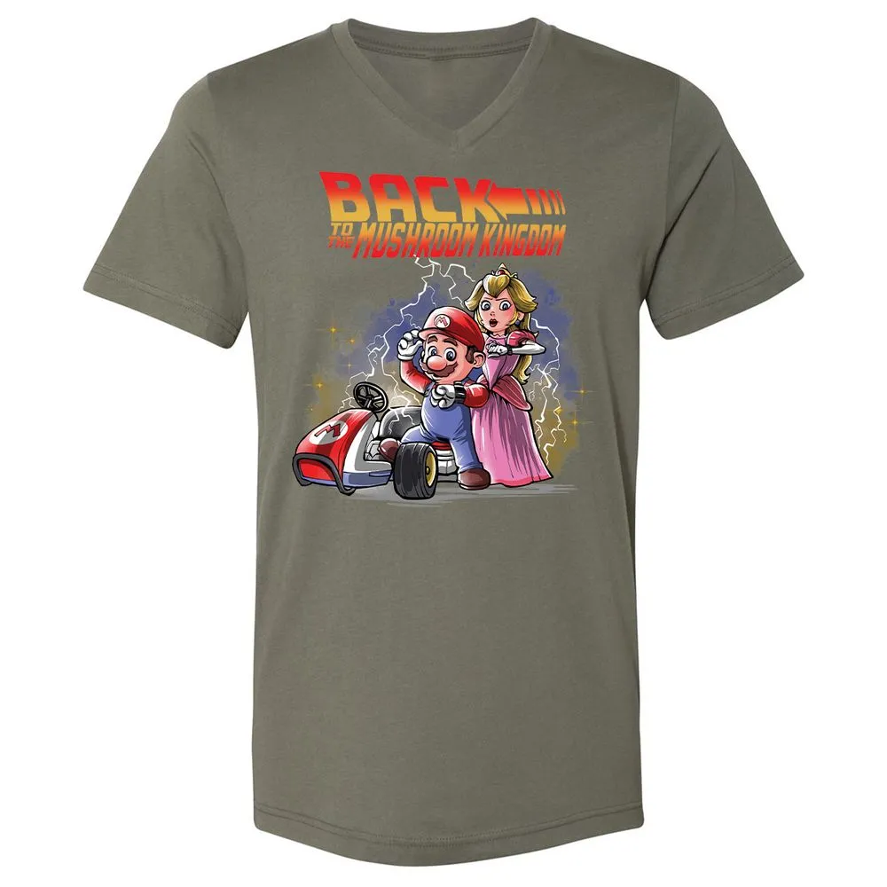 Unisex V-Neck T-Shirt - ZHLR68JK - Military Green - 10