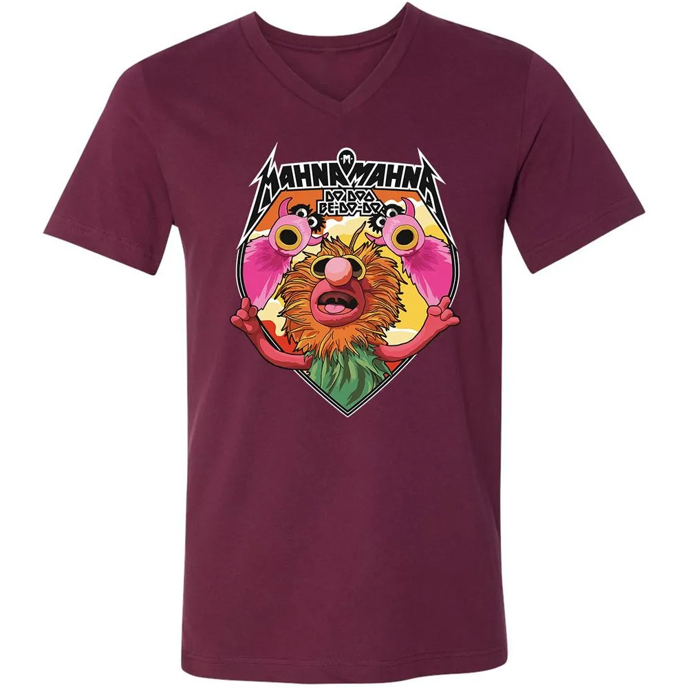 Unisex V-Neck T-Shirt - CSVSC2VL - Maroon - 6