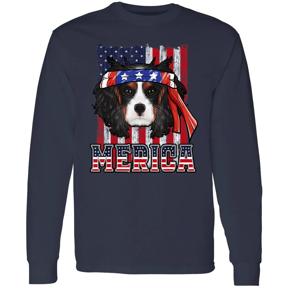 Long Sleeve T-Shirt - D7T1KW8F - Navy - 2