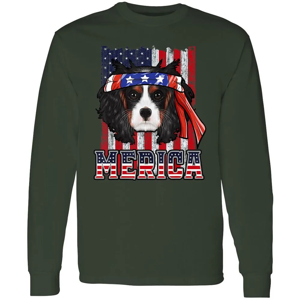 Long Sleeve T-Shirt - D7T1KW8F - Forest Green - 4