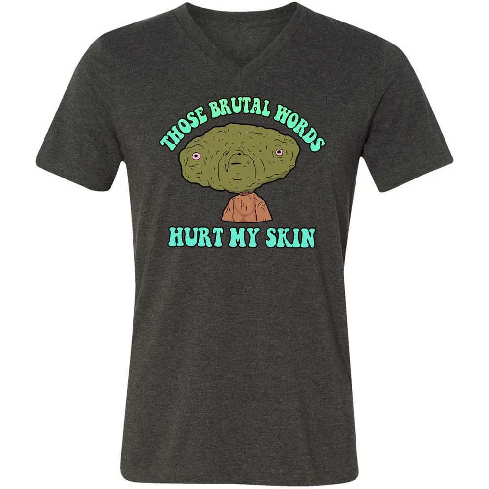 Unisex V-Neck T-Shirt - 7T91GTE2 - Dark Grey Heather - 8