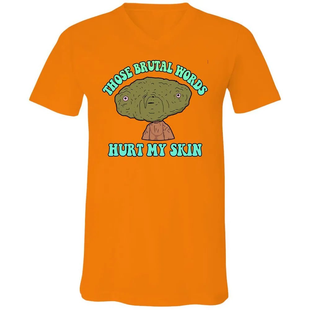 Unisex V-Neck T-Shirt - 7T91GTE2 - Orange - 11
