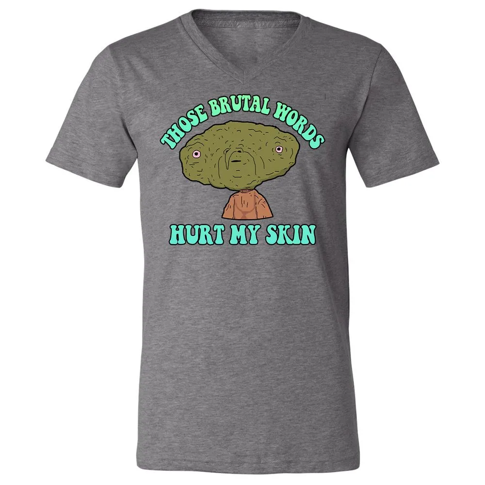 Unisex V-Neck T-Shirt - 7T91GTE2 - Deep Heather - 13