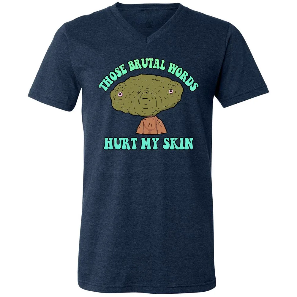 Unisex V-Neck T-Shirt - 7T91GTE2 - Heather Navy - 15