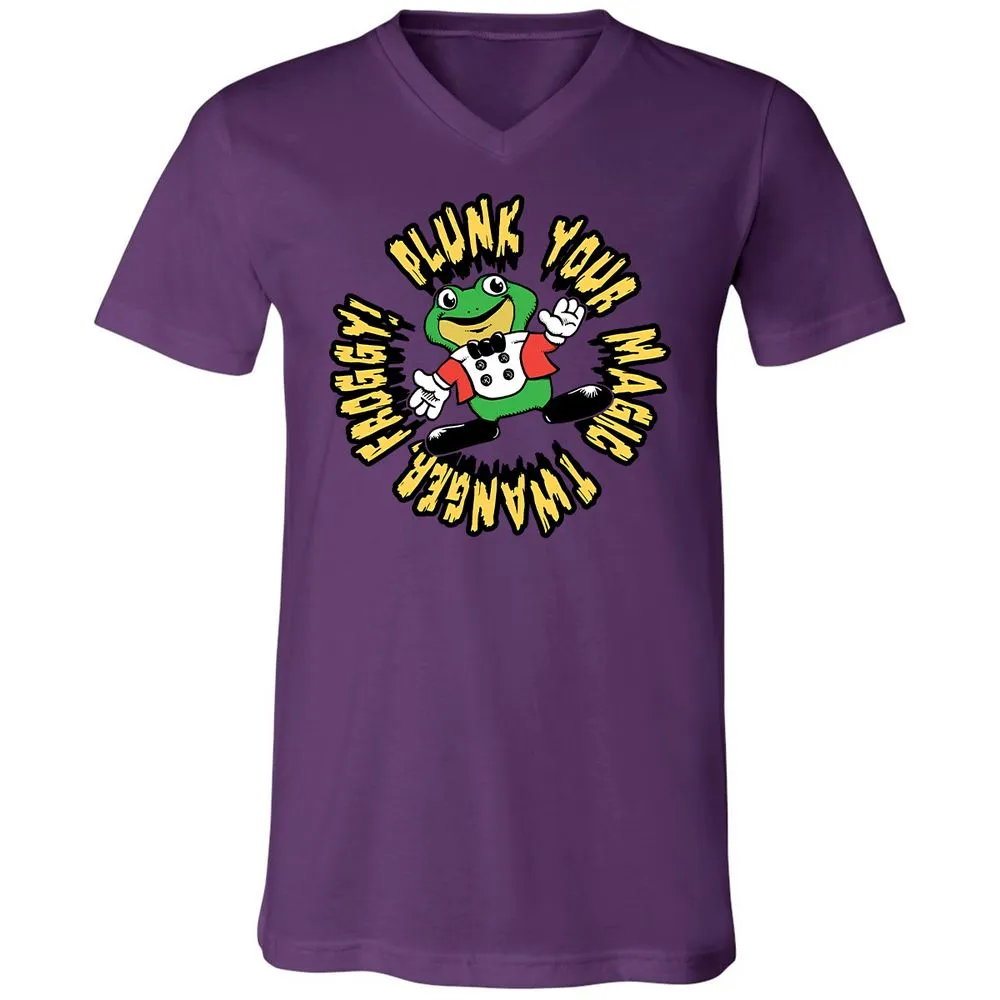 Unisex V-Neck T-Shirt - YBYE8C6M - Team Purple - 2