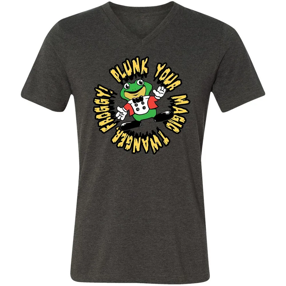 Unisex V-Neck T-Shirt - YBYE8C6M - Dark Grey Heather - 8