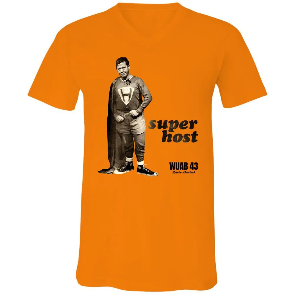 Unisex V-Neck T-Shirt - 6CX6GU6E - Orange - 11
