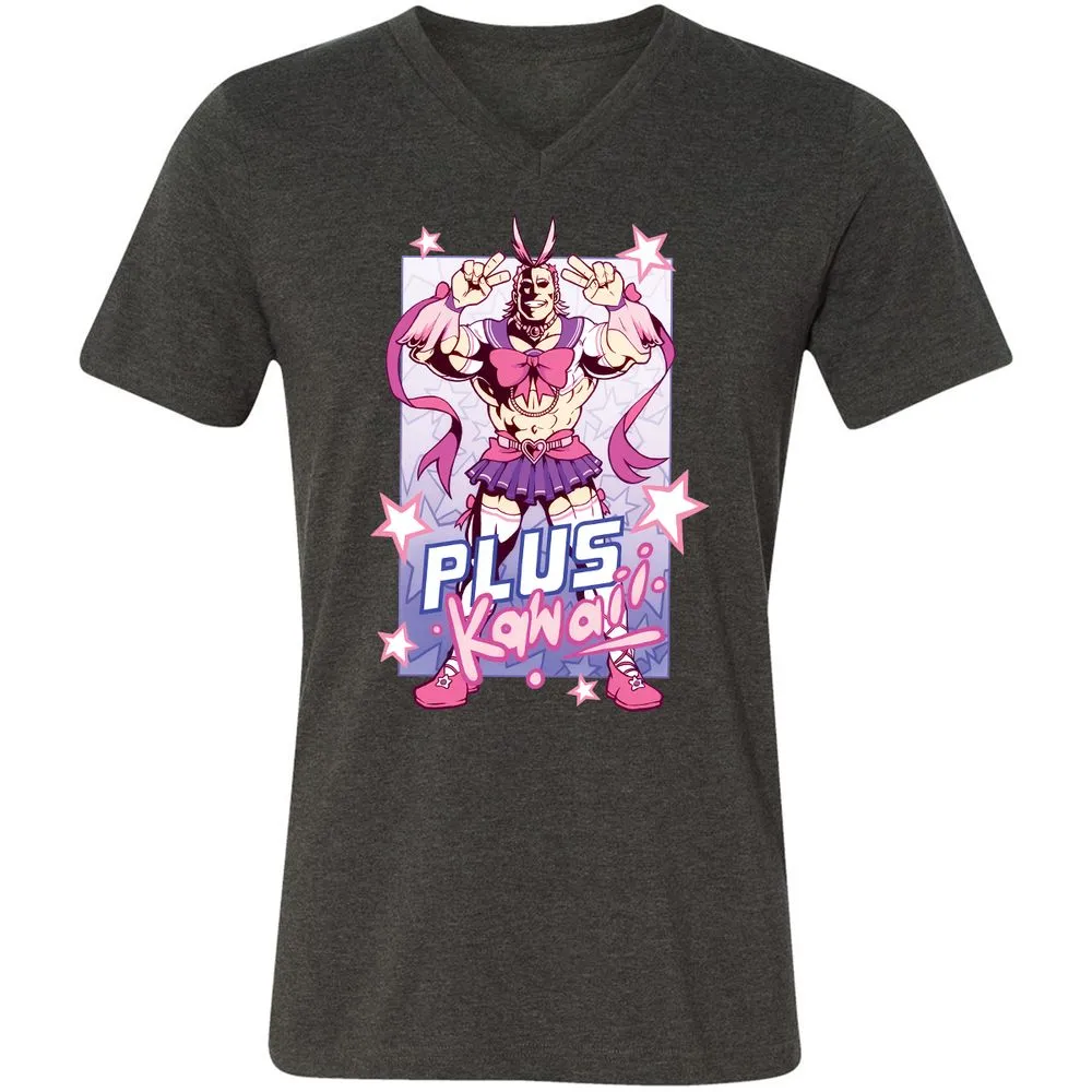 Unisex V-Neck T-Shirt - UUR5YS5W - Dark Grey Heather - 8
