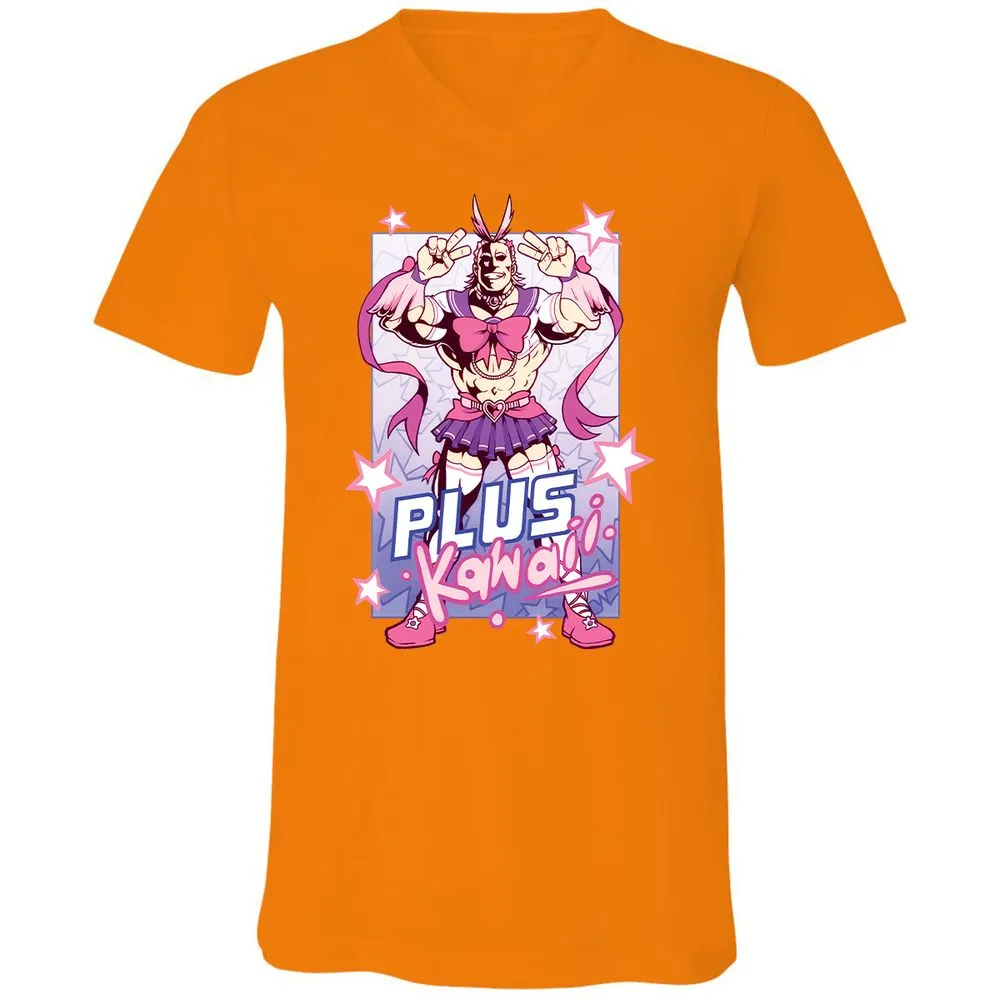 Unisex V-Neck T-Shirt - UUR5YS5W - Orange - 11